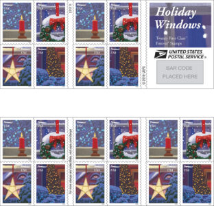 Holiday-Windows-stamps Booklet