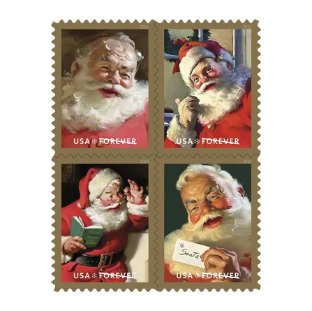 buy sparkling holiday stamps as 2023 Christmas stamp