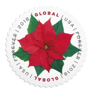 buy discount Global Poinsettia Forever stamps for sale cheap in bulk