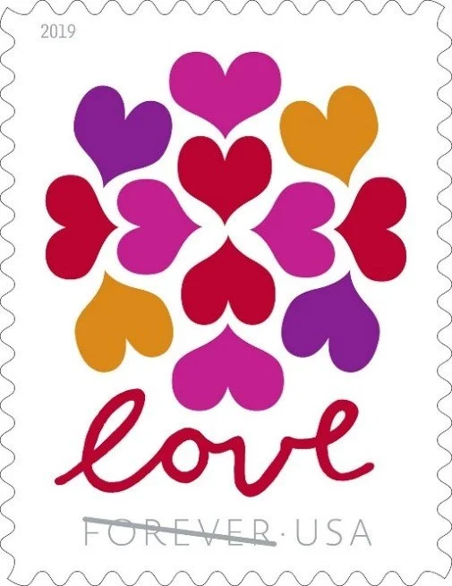 buy cheap forever hearts blossom stamps for wedding invitation