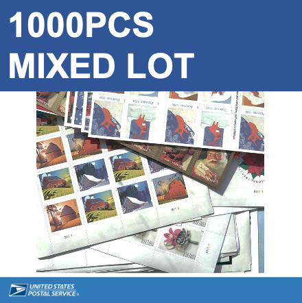 1000 mixed cheapest forever stamps in bulk on sale