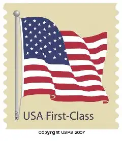 us flag stamps 2007 The First Forever Stamp