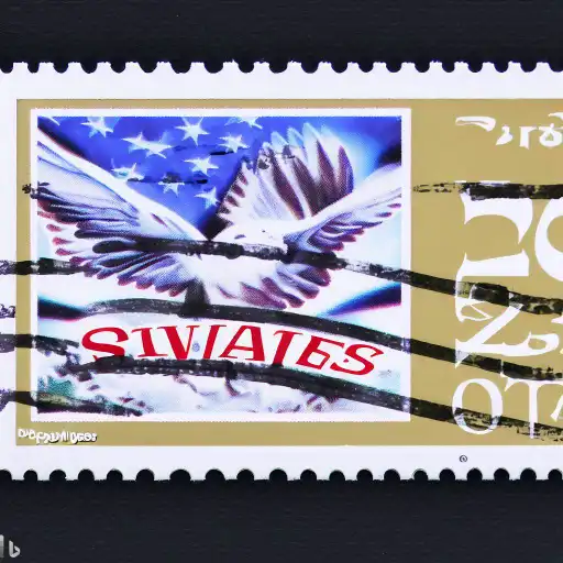 Bing AI: US postage stamp 2023