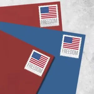 discount roll of 100 USPS us flag postage stamps cheap forever stamps for sale in bulk