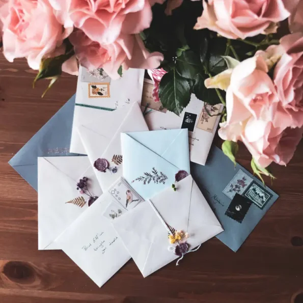 How to Use White Roses Stamps for Wedding Invitations?