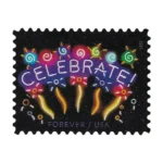 buy 2015 Celebrate forever stamp cheap in bulk for 2023 holiday or Xmas greetings