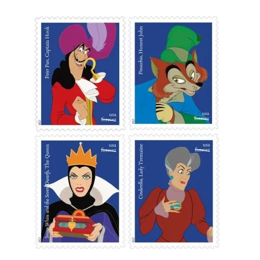 buy Disney Villains Stamps cheap in bulk