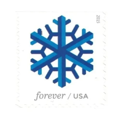 Geometric_snowflakes_Stamps_cheap_forever_stamps_in_bulk_sale_1