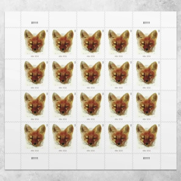 Red Fox Stamps 2023 Additional Postage-2