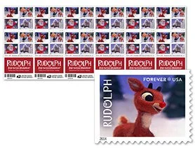 Rudolph-all-red-nosed-over-stamp_cheap_forever_in_bulk_sale_5