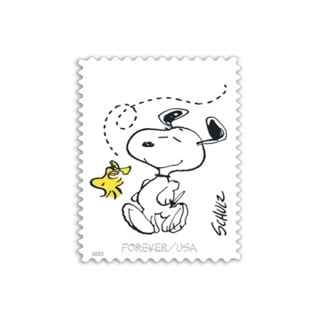 discount Charles M Schulz USPS snoopy stamp 2022 postage cheap forever stamps in bulk for sale