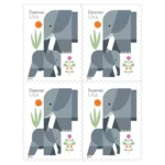 discount USPS elephant postage stamp cheap forever stamps in bulk for sale