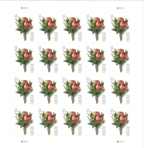 Celebration-Boutonniere-Stamp-USPS-Wedding-Forever-Stamps-on-sale-cheap-in-bulk-1