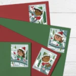Holiday-Elves-Stamps-2022-USPS-Forever-postage-stamp-on-sale-cheap-in-bulk-1