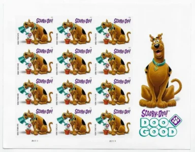 buy discount Scooby Doo stamps - Great Dane forever Stamp on sale cheap in bulk