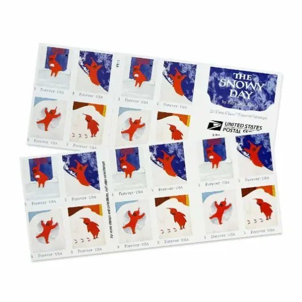 The-Snowy-Day-stamps-usps-Forever-Postage-Stamp-on-sale-cheap-in-bulk-sheet
