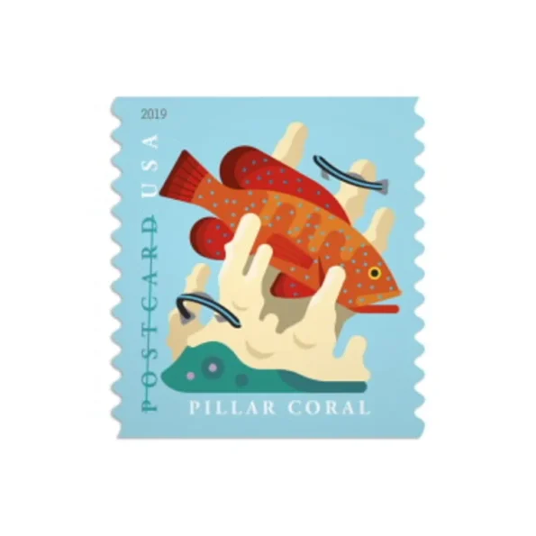 USPS-forever-Coral-Reefs-Postcard-Stamps-cheap-in-bulk-3