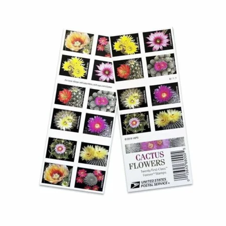 buy discount usps book cactus flowers postage stamp cheap forever stamps in bulk for sale