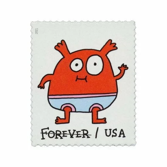 order cute message monster forever stamps for sale in bulk