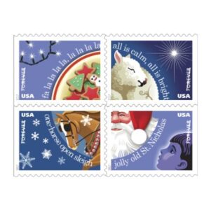 2023-discount-holiday-christmas-forever-stamps-cheap-in-bulk-Christmas-Carols-Stamps