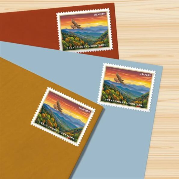 Priority Express Mail – $28.75 Great Smoky Mountains Stamps 1