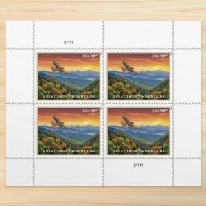 Priority Express Mail - $28.75 Great Smoky Mountains Stamps cheap forever stamps for sale in bulk