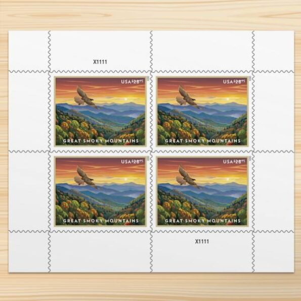 Priority Express Mail – $28.75 Great Smoky Mountains Stamps -3