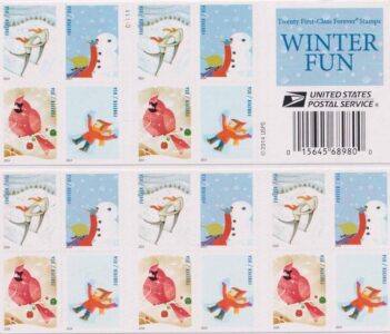 discount-USPS-winter-fun-stamp-cheap-forever-postage-in-bulk
