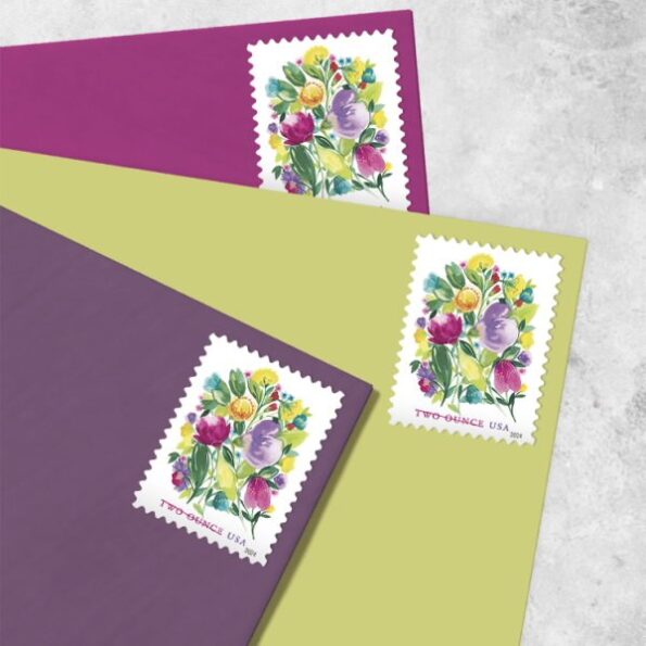 USPS two ounce wedding blossom stamps