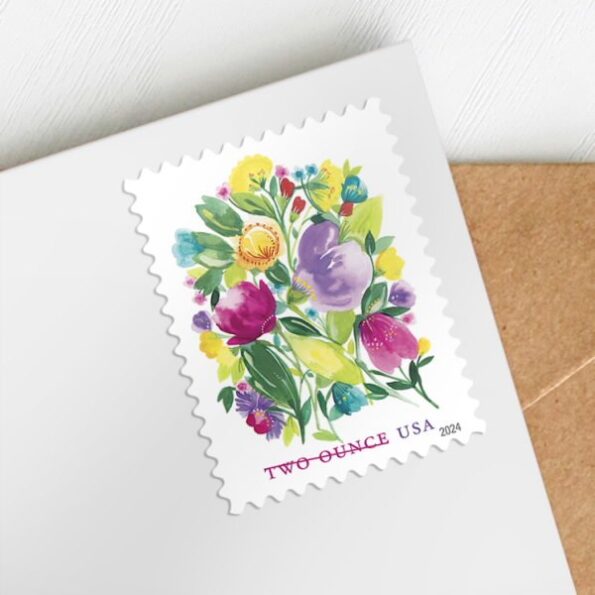 USPS two ounce wedding blossom stamps