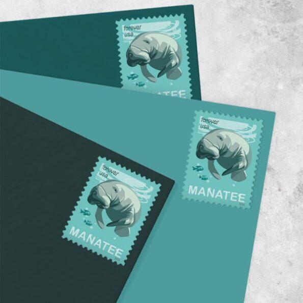 USPS save manatees stamps cheap in bulk