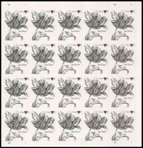 USPS 2 ounce Vintage Tulip stamps