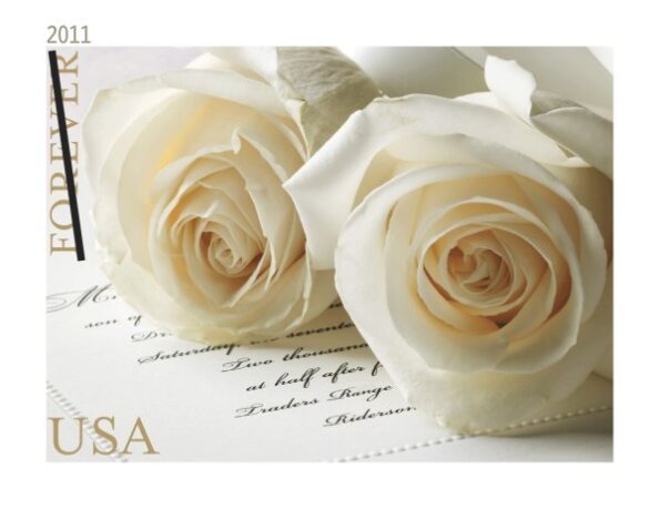 white wedding roses forever stamps sale in bulk cheap