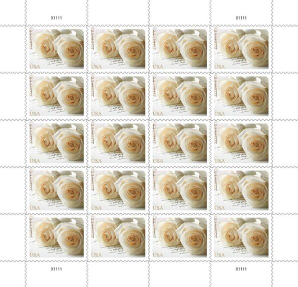 white wedding roses forever stamps sale in bulk cheap