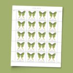 cheap square discount non machineable luna moth stamps 2028