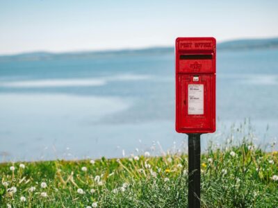 Mailbox Slot with Letter Using Bulk Stamps