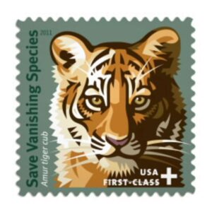 tiger animal discount save vanishing species stamps 2028