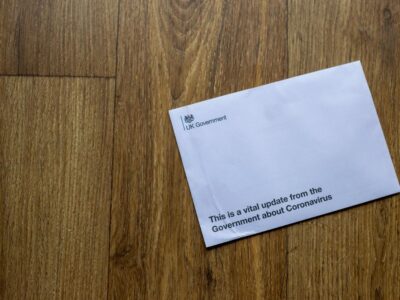 Envelope Stack Featuring Bulk Stamps for Mailing