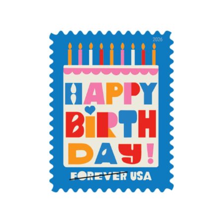 2026 usps discount happy birthday stamps cheap in bulk